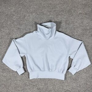 Lululemon Sweatshirt Womens 6 Chambray Full Flourish Pullover Luxtreme Spacer